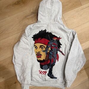 Kyler Murray x FaZe Clan Hoodie Sweatshirt - Grey - Adult Small